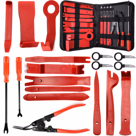 18 PCS Plastic Deurpanee Car Interior Opening Repair Tool Auto Dashboard Panel Audio Trim Clip Removal Tool