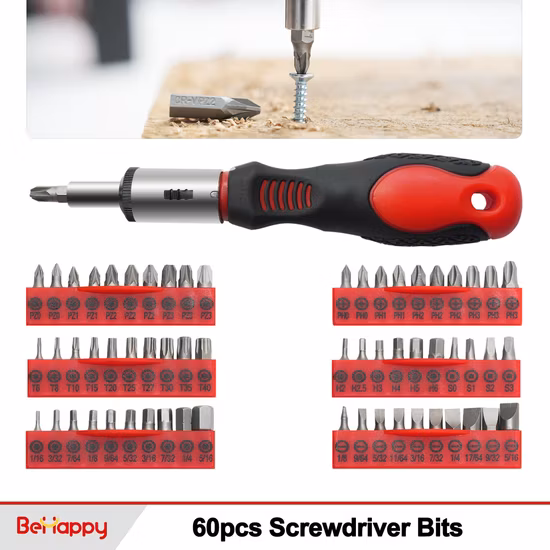 118 Piece Precision Magnetic Screwdriver Set with Plastic Racking