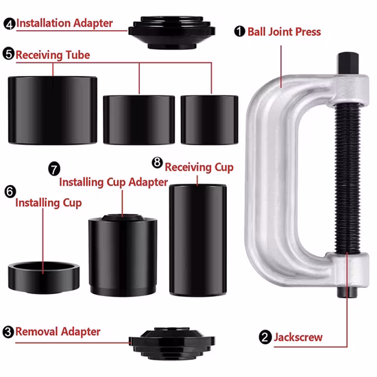 Инструменты для снятия пресса шарового шарнира 4WD, набор из 10 предметов, инструмент для ремонта автомобиля